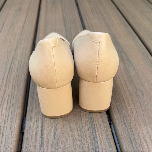 Marc Fisher Tan Pointed-Toe Heels with Block Heel - Picture 7 of 8